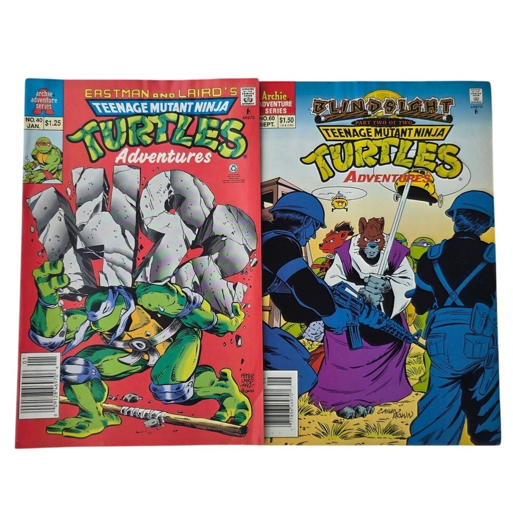 TMNT Adventures Archie Comics Lot Issues 40 60 Teenage Mutant Ninja Turtles E2